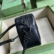 GG Marmont Mini Black Shoulder Bag Black Hardware 634936 18cm - 3