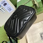 GG Marmont Mini Black Shoulder Bag Black Hardware 634936 18cm - 4