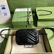 GG Marmont Mini Black Shoulder Bag Black Hardware 634936 18cm - 5