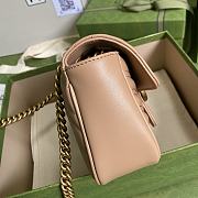 GG Marmont Mini Rose Beige Shoulder Bag 446744 Size 22cm - 3