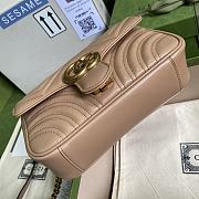 GG Marmont Mini Rose Beige Shoulder Bag 446744 Size 22cm - 4