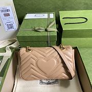 GG Marmont Mini Rose Beige Shoulder Bag 446744 Size 22cm - 6