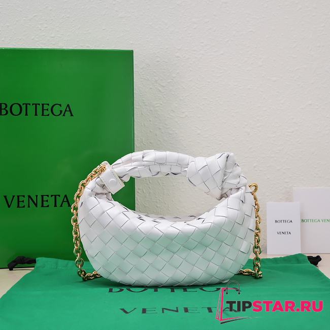 Bottega Veneta Mini Jodie Chain Strap White Size 28 x 23 x 8 cm - 1