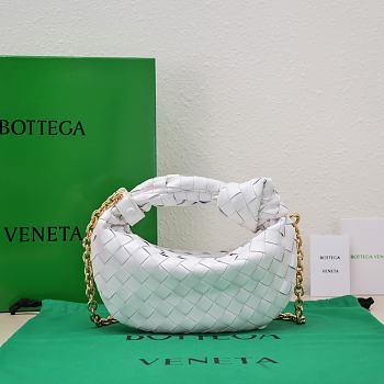Bottega Veneta Mini Jodie Chain Strap White Size 28 x 23 x 8 cm