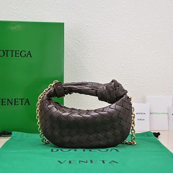 Bottega Veneta Mini Jodie Chain Strap Dark Brown Size 28 x 23 x 8 cm