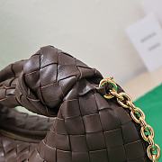 Bottega Veneta Mini Jodie Chain Strap Dark Brown Size 28 x 23 x 8 cm - 3