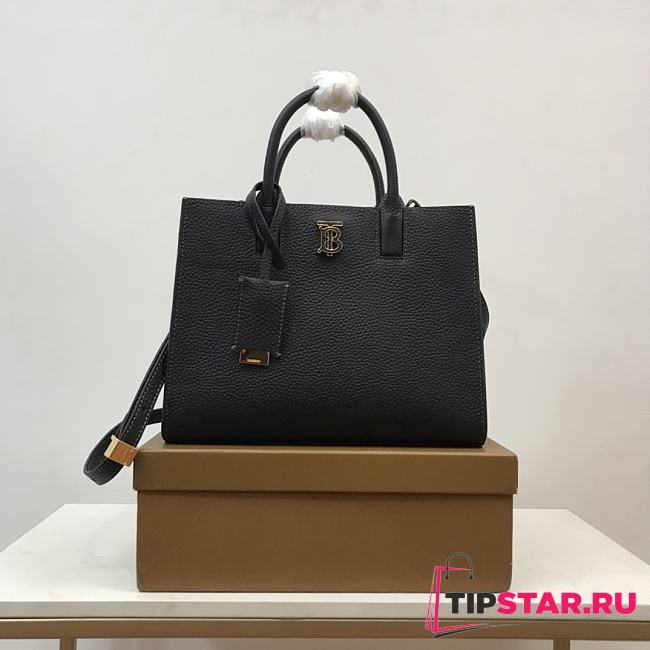 Burberry Mini Leather Frances Bag Black Size 27 x 11 x 20 cm - 1