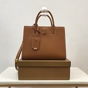 Burberry Mini Leather Frances Bag Brown Size 27 x 11 x 20 cm - 1
