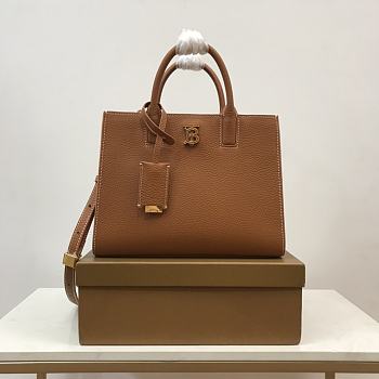 Burberry Mini Leather Frances Bag Brown Size 27 x 11 x 20 cm