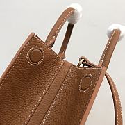 Burberry Mini Leather Frances Bag Brown Size 27 x 11 x 20 cm - 5