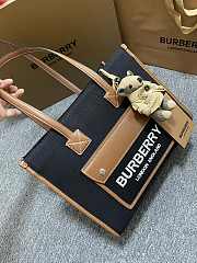 Burberry Two-tone Small Freya Tote Black/Tan 33 x 12.5 x26cm - 2