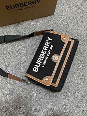 Burberry Horseferry Motif Crossbody Bag Black/Tan 25 x 8.5x 18cm - 5