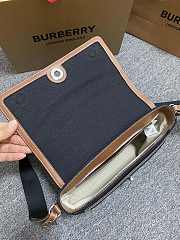 Burberry Horseferry Motif Crossbody Bag Black/Tan 25 x 8.5x 18cm - 2