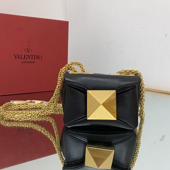 Valentino Garavani One Stud Crossbody Bag Black Size 11x8x5 cm