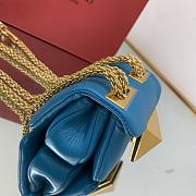 Valentino Garavani One Stud Crossbody Bag Blue Size 11x8x5 cm - 6