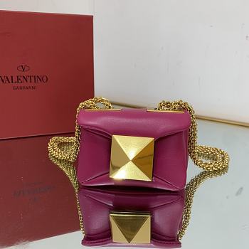 Valentino Garavani One Stud Crossbody Bag Pink Size 11x8x5 cm