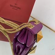Valentino Garavani One Stud Crossbody Bag Purple Size 11x8x5 cm - 4