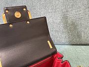 Valentino Stud Sign Grainy Calfskin Shoulder Bag Black size 20x15x7 cm - 2