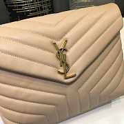 YSL Loulou Medium Chain Bag Beige 574946 Size 32x22x11 cm - 3