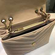 YSL Loulou Medium Chain Bag Beige 574946 Size 32x22x11 cm - 2