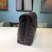 YSL Loulou Medium Chain Bag Burgundy 574946 Size 32x22x11 cm - 2