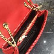 YSL Loulou Medium Chain Bag Red 574946 Size 32x22x11 cm - 3