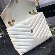 YSL Loulou Medium Chain Bag White 574946 Size 32x22x11 cm - 4