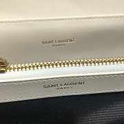 YSL Loulou Medium Chain Bag White 574946 Size 32x22x11 cm - 6