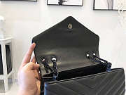 YSL Loulou Medium Chain Bag Black Black Metal 574946 Size 32x22x11 cm - 3