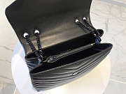 YSL Loulou Medium Chain Bag Black Black Metal 574946 Size 32x22x11 cm - 2