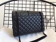 YSL Envelope Medium Black Grain Leather Black Metal size 24x17.5x6 cm - 3