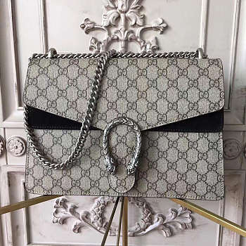 Gucci Dionysus Medium GG Shoulder Bag Black Size 30x21x10 cm