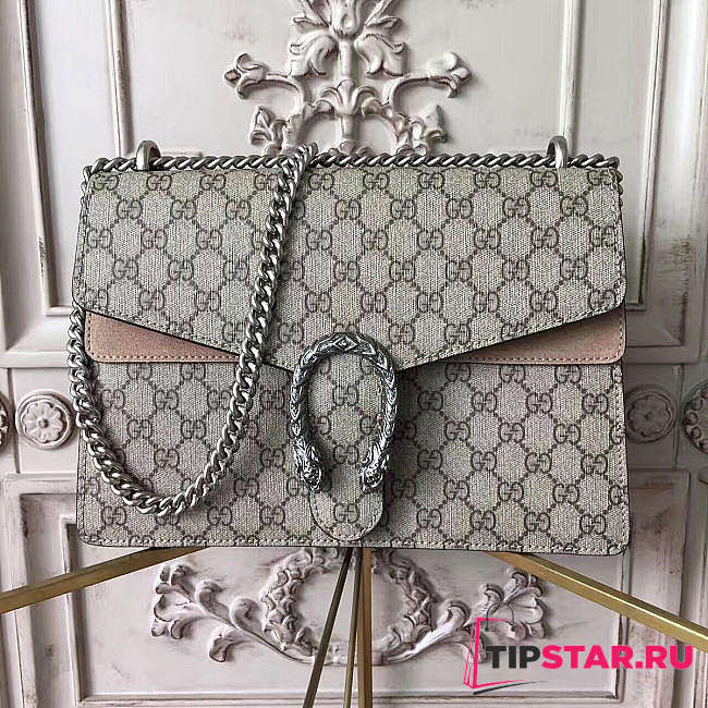 Gucci Dionysus Medium GG Shoulder Bag Beige Size 30x21x10 cm - 1