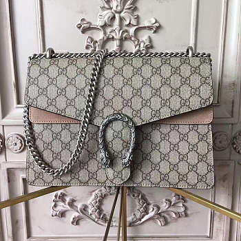 Gucci Dionysus Medium GG Shoulder Bag Beige Size 30x21x10 cm