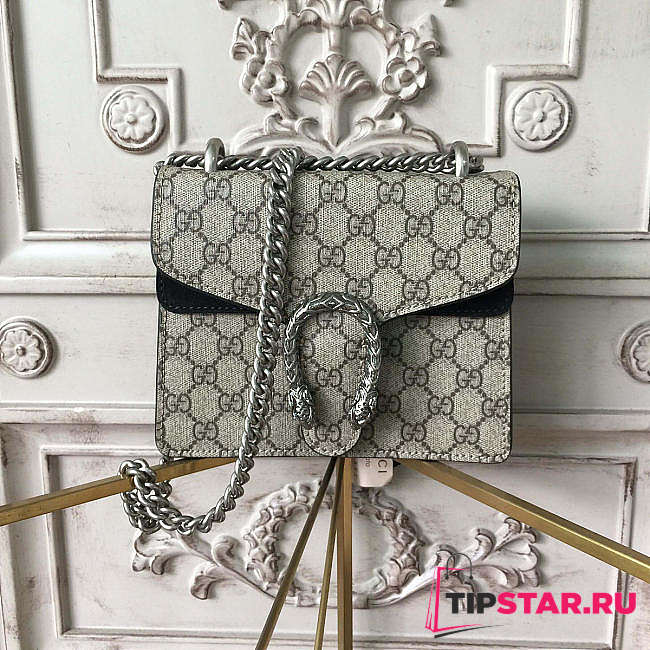 Gucci Dionysus GG Supreme Mini Bag Black Size 20x16x5 cm - 1