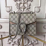 Gucci Dionysus GG Supreme Mini Bag Beige Size 20x16x5 cm - 1