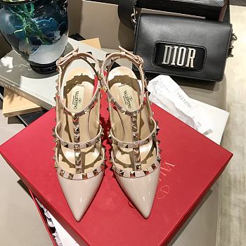 Valentino High Heels 10cm Nude Pink Patent Leather
