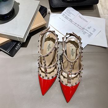 Valentino High Heels 10cm Red Patent Leather