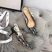 Dior J'Adior Slingback Middle Heels 6.5 cm Black - 4