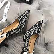 Dior J'Adior Slingback Middle Heels 6.5 cm Black - 5