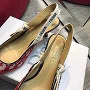 Dior J'Adior Slingback Middle Heels 6.5 cm Red - 3