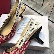 Dior J'Adior Slingback Middle Heels 6.5 cm Red - 6
