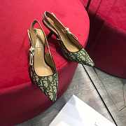 Dior J'Adior Slingback Middle Heels 6.5 cm Green - 3