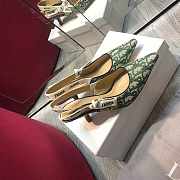 Dior J'Adior Slingback Middle Heels 6.5 cm Green - 4