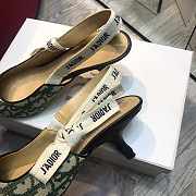 Dior J'Adior Slingback Middle Heels 6.5 cm Green - 5