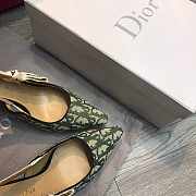 Dior J'Adior Slingback Middle Heels 6.5 cm Green - 6