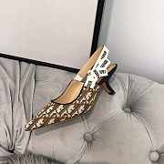 Dior J'Adior Slingback Middle Heels 6.5 cm Yellow - 6
