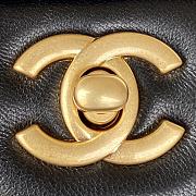 Chanel Mini Top Handle Bag Black Smooth Calfskin AS2431 Size 20 x 12 x 6 cm - 5