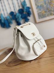 Chanel White Caviar Backpack AS3530 Size 19x20x12 cm - 5