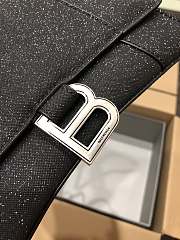 Balenciaga Hourglass S Handbag Black Glitter Material 23x10x24 cm - 2